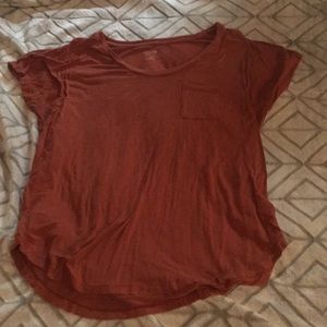 Rust pocketed shirt